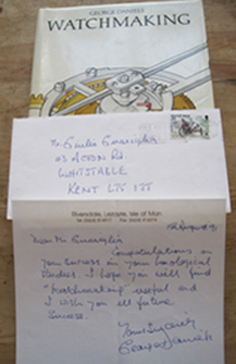 winner of the George Daniels Prize