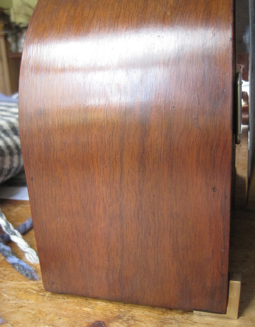 Art Deco Mantle clock, right-side view
