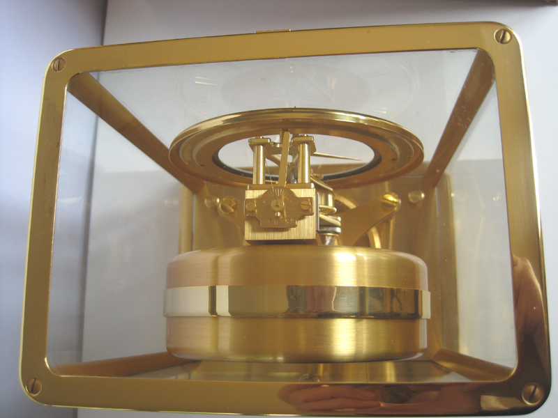 Atmos clock case-top view